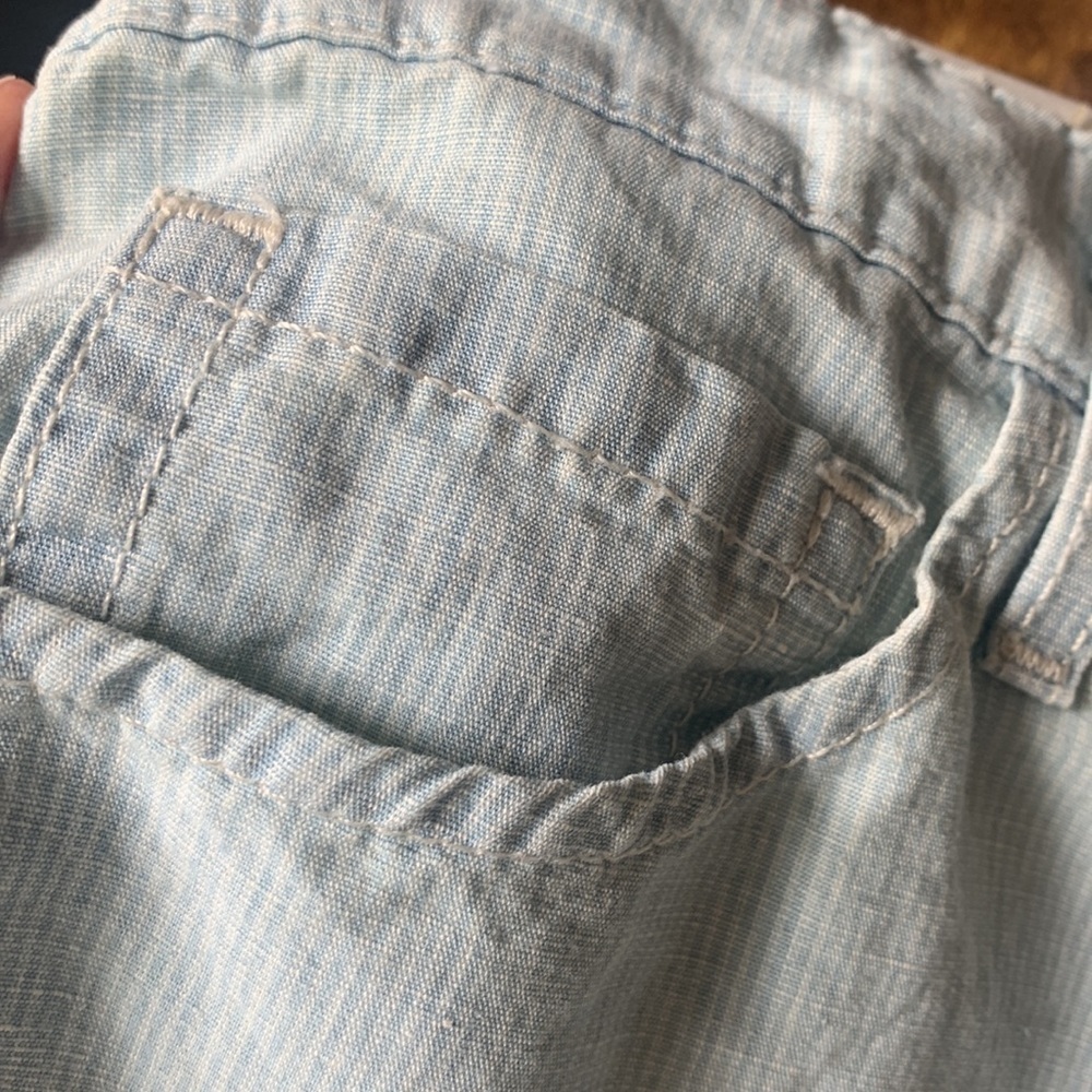 Joe’s Jeans Weekender Slim Fit Linen Sky Blue Pants Sz 30 NWT - Picture 15 of 15
